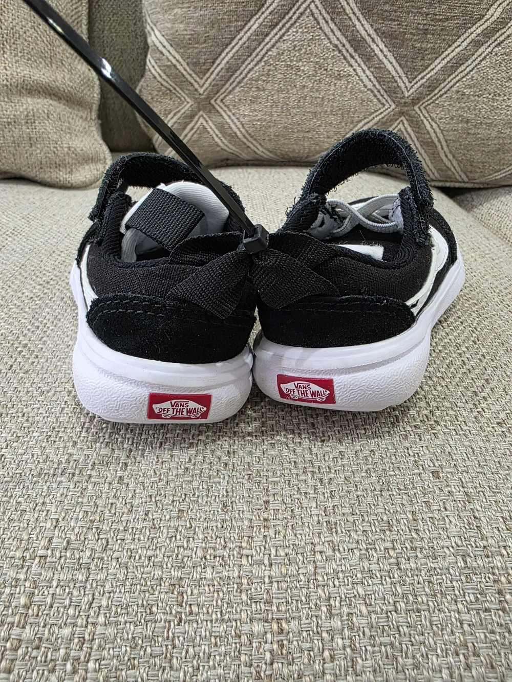 Vans Kids Black & White Skate Sneakers